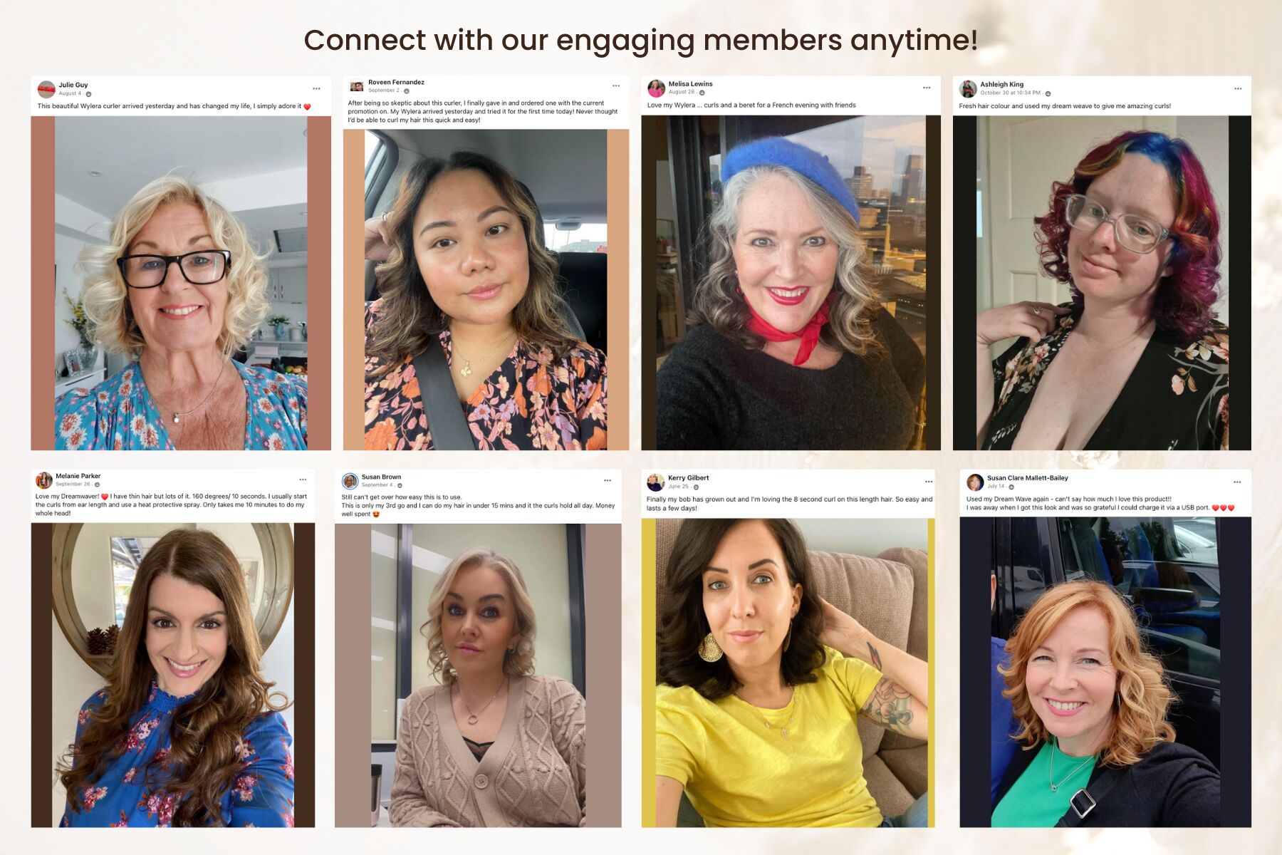 Connect with our engaging members anytime! 