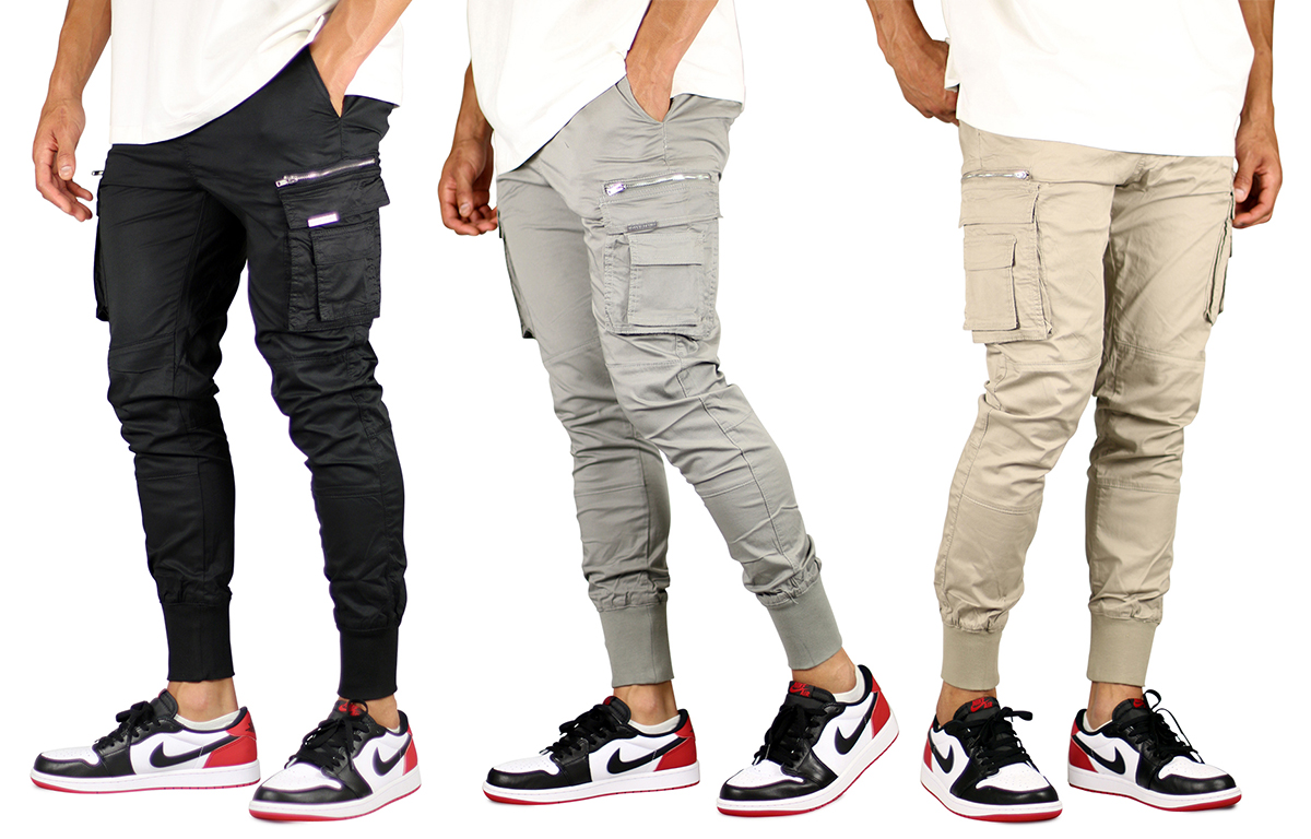 Black Cool Cargo Jogger