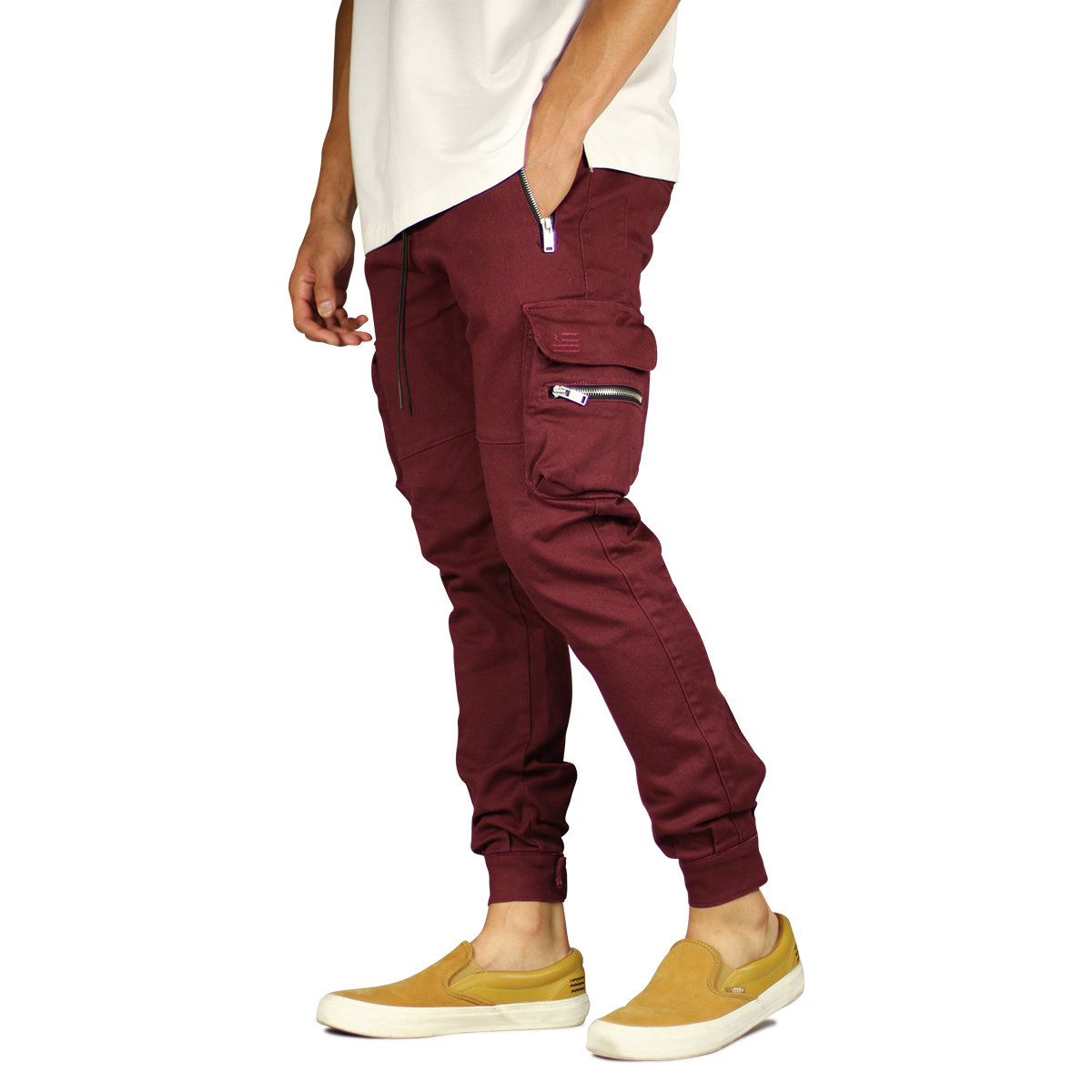 Maroon Combat Cargo Pants